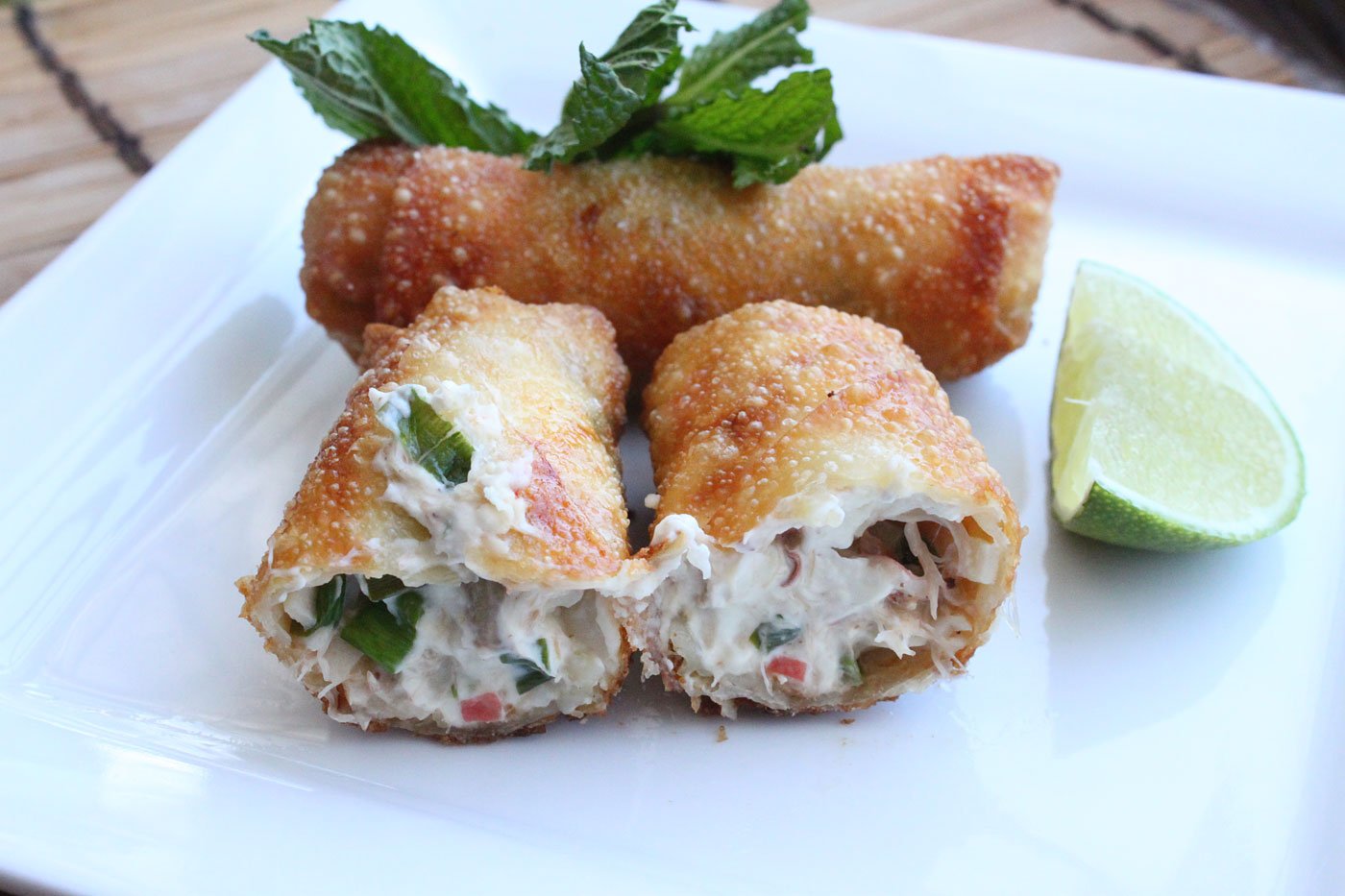 Crab Rangoon Egg Rolls
